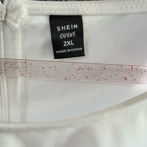 SHEIN bride to be shower dress plus size 2XL ivory - Picture 4 of 9